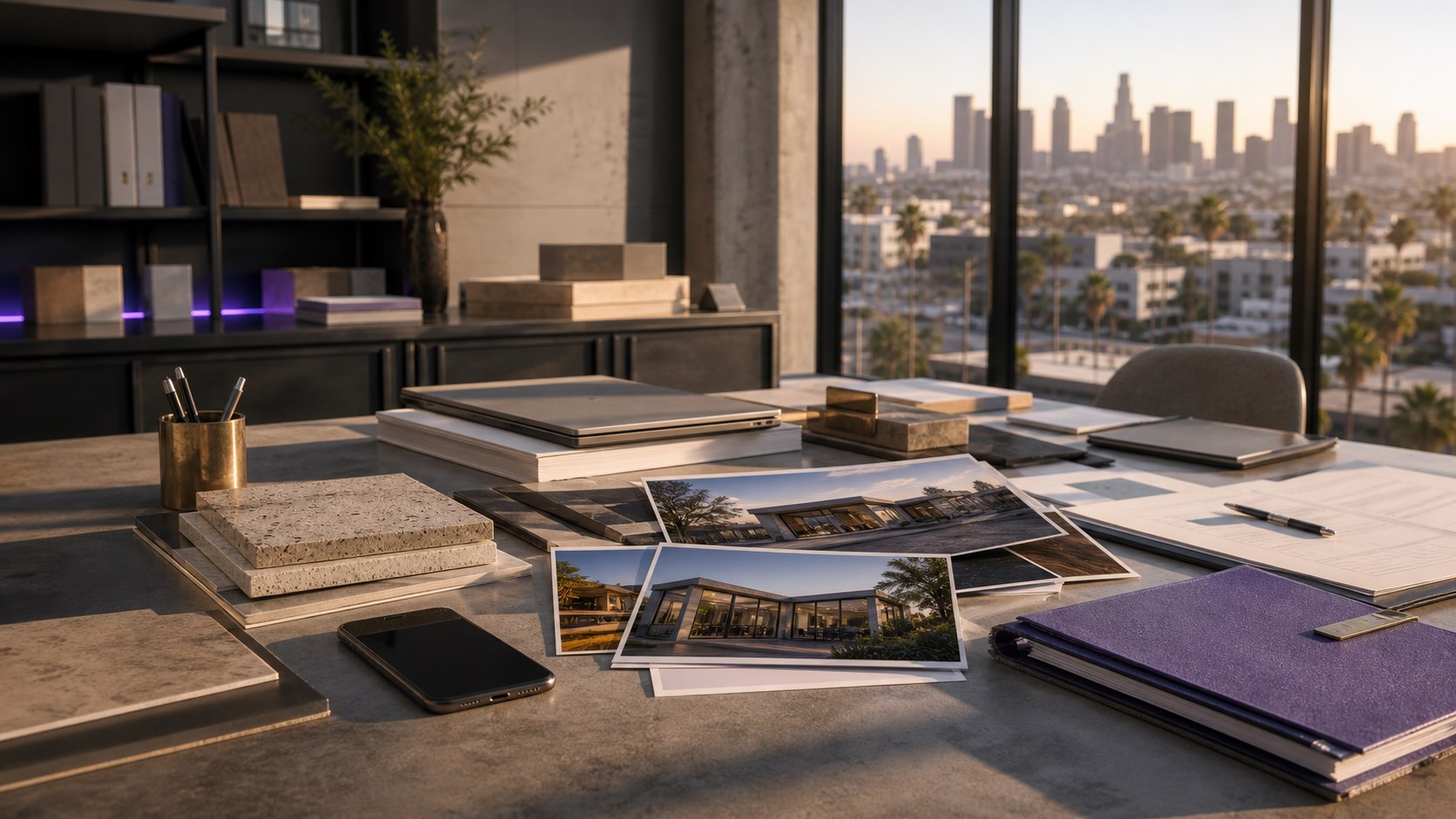 High-end Los Angeles contractor project materials for Google Business Profile optimization