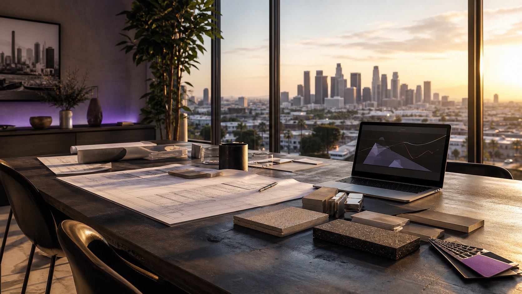 Search visibility planning for Los Angeles construction and manufacturing companies